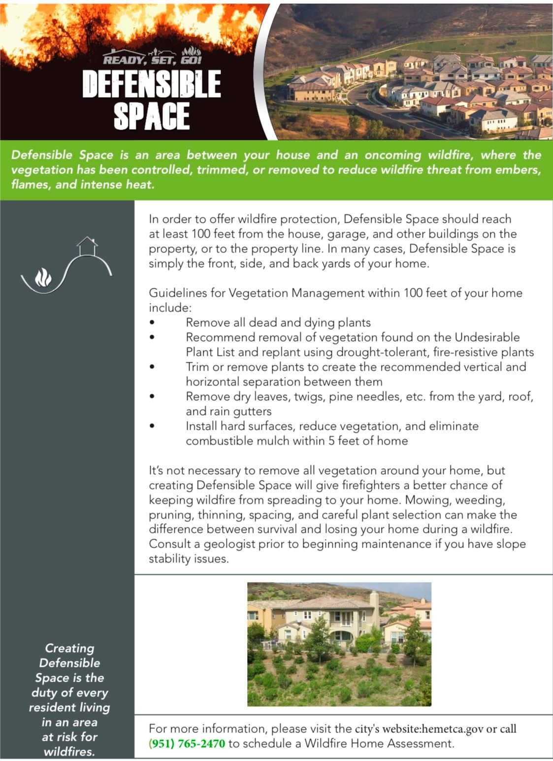 Defensible space poster