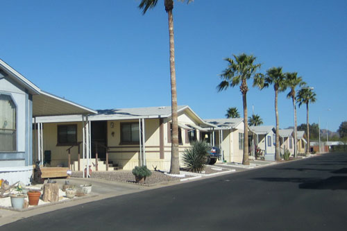 Row of Mobile Homes