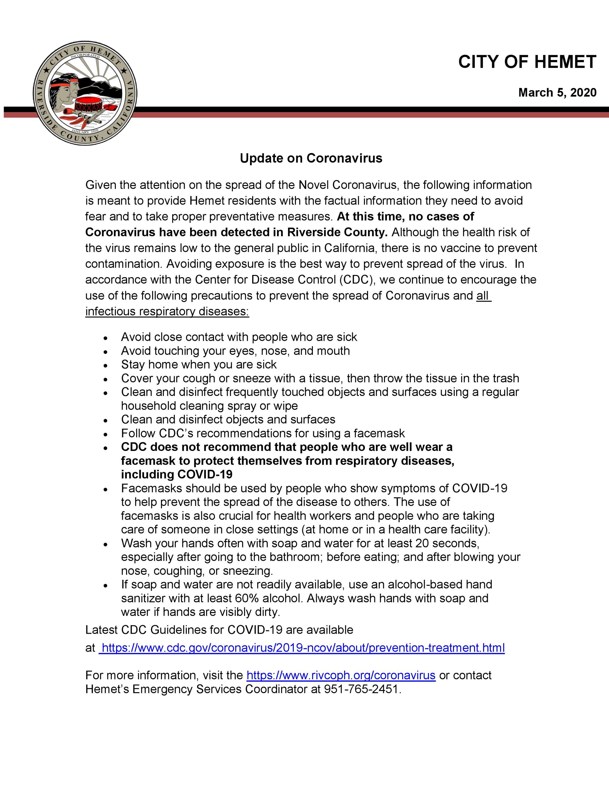 Coronavirus Update Final